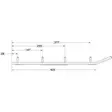 Ohjausrauta pari 4" Sno-X Ripper - Moottorikelkan ohjainraudat - 6438235113723 - 2