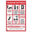 opaste tulipalon sattuessa - Opasteet ja varoituskyltit - 6430069093073 - 1