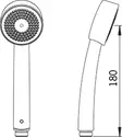 Oras käsisuihku Apollo kromi 252020 - WC tarvikkeet - 6414150069383 - 4