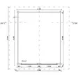 Hirsilato r20 rakomalli pihavarasto pohjakuva - LP Garden piharakennukset - 6424110251123 - 3