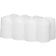 Pöytäkynttilä valkoinen 5x8 cm 8 kpl - Pöytäkynttilät - 6410416490533 - 1