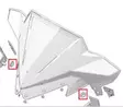 Sivukuomun kiinnityskumi Polaris, 10 kpl - Moottorikelkan kuomun lukot - 6438235252163 - 3