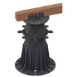 Terassijalka säädettävä 150 mm - 350 mm - Terassitolpat ja terassijalat - 5905669599863 - 5