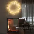 valokranssi led kulta 45cm koristekranssi - Valokoristeet - 7318307898033 - 1