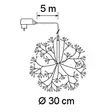 Lämmin valkoinen valopallo mitat - Led-valopallot - 6435200313973 - 3