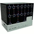 Monivärinen led valoverho 200 x 200 cm tähtikuvioilla - Valoverhot ja jääpuikkovalot - 8721037582643 - 1