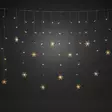 kaunis valoverho ikkunaan led-lumihiutale - Valosarjat ja valonauhat - 7318300491033 - 2
