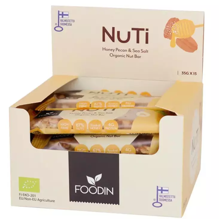 Foodin luomu proteiinipatukka almond caramel - Patukat - 6430048237443 - 1