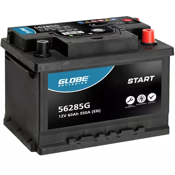 Akku euroglobe 60ah 12v 550a - Auton akut 30-300Ah - 6438255682063 - 1