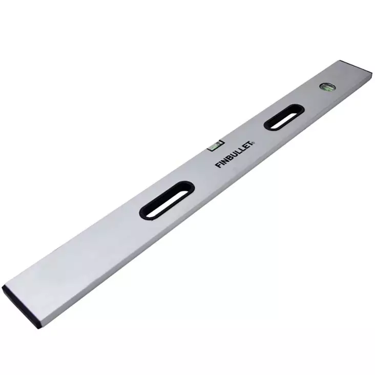 Alumiinilinjari ergonomisilla kahvoilla mittaus ja tasoitustöihin - Vatupassit ja linjarit - 6430017706253 - 1