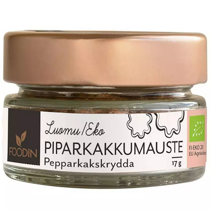 Foodin luomu piparkakkumauste lasipurkissa - Mausteet - 6430048233353 - 1