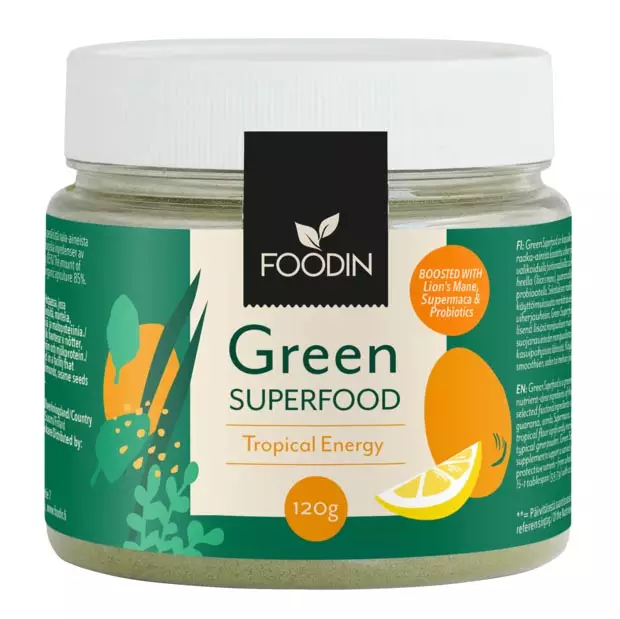Green superfood Tropical Foodin - Vitamiinit ja jauheet - 6430048235043 - 1