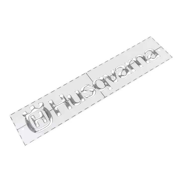 Husqvarna logo kromi 577062001 - Ruohonleikkurin huoltopaketit - 7391883710623 - 1