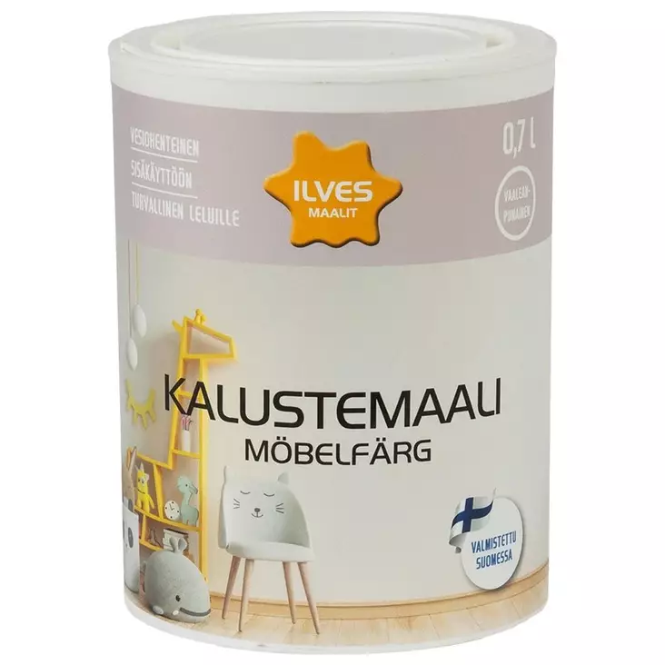 Ilves kalustemaali v40 vaaleanpunainen 0,7l - Talomaalit - 6430026955253 - 1