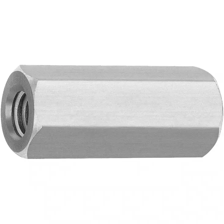 jatkomutteri M12 40mm 50kpl sinkitty teräs - Mutterit ja nyloc-mutterit - 6438190037423 - 1