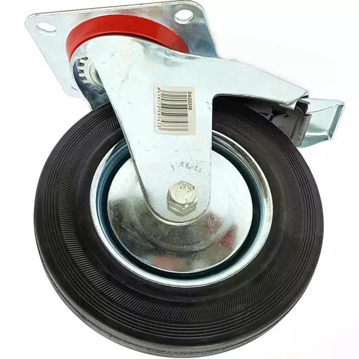 Kalustepyörä jarrulla 200mm - Kalustepyörät - 6419773597473 - 3