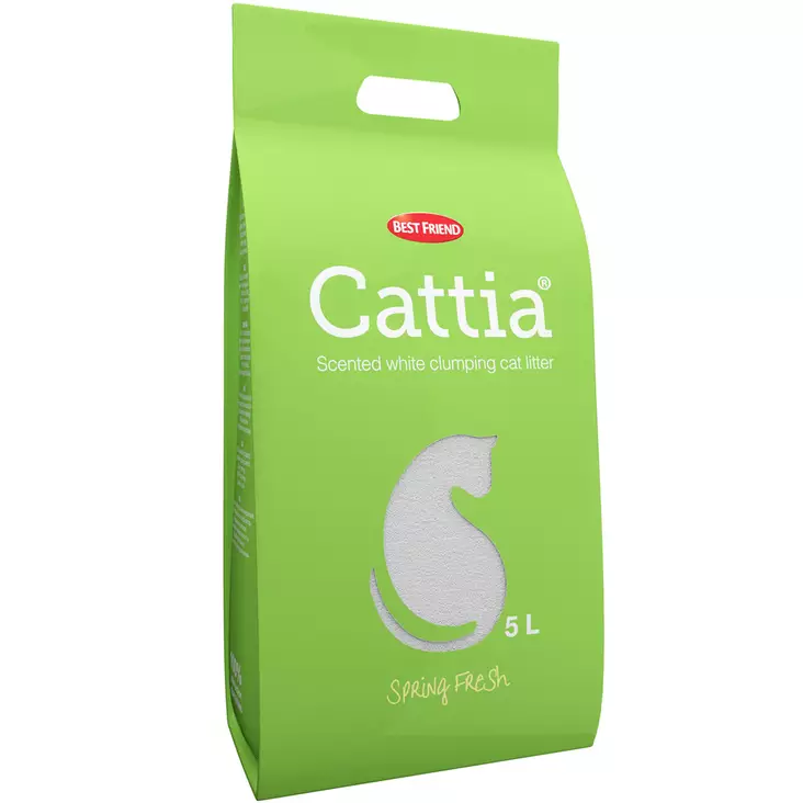 kissanhiekka 5L cattia spring fresh - Kissan terveydenhoito ja hygienia - 5700551260513 - 1