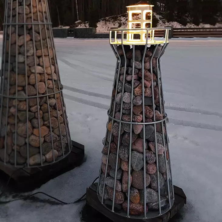 täytettävä kivimajakka 120 cm långnäs - Puutarhapatsaat - 6430063460383 - 1