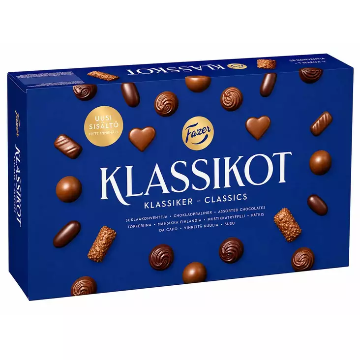 Fazer klassikot konvehtirasia uudet maut 260g - Suklaalevyt ja konvehdit - 6416453426443 - 1