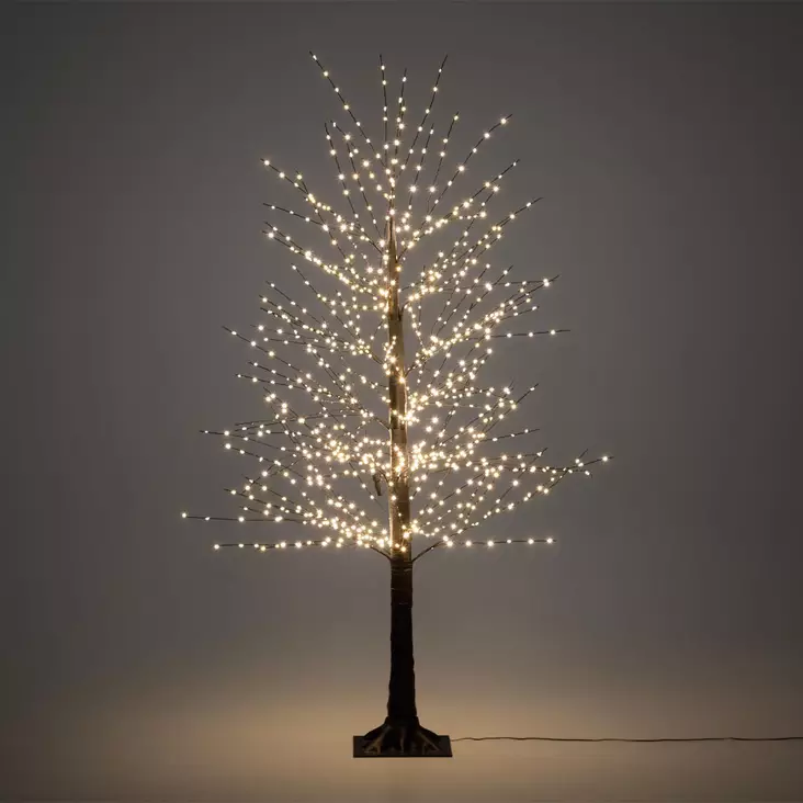 Lehdetön valopuu 150cm lämminvalkoinen 960led finnlumor - Valopuut - 6410416573083 - 1