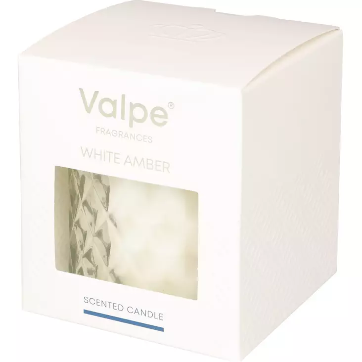 Valpe kristallilasi kynttilä white amber - Tuoksukynttilät - 5906927058573 - 1