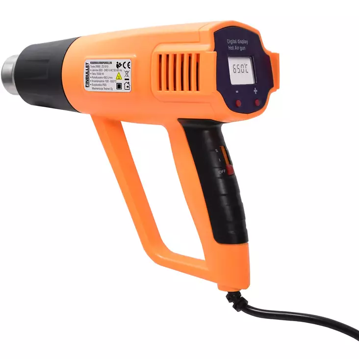 Finbullet kuumailmapuhallin 1500 w diginäytöllä - Liimapistoolit ja kuumailmapuhallus - 6438152029923 - 1