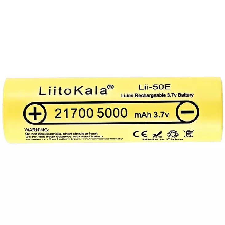 Ladattava akku 21700 5000mah - Ladattavat paristot ja akut - 6438471348583 - 1