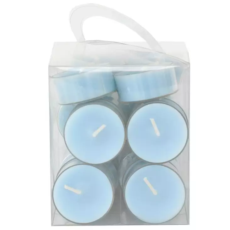 Lämpökynttilä vaaleansininen 4h 20kpl - Pöytäkynttilät - 6416906375533 - 1