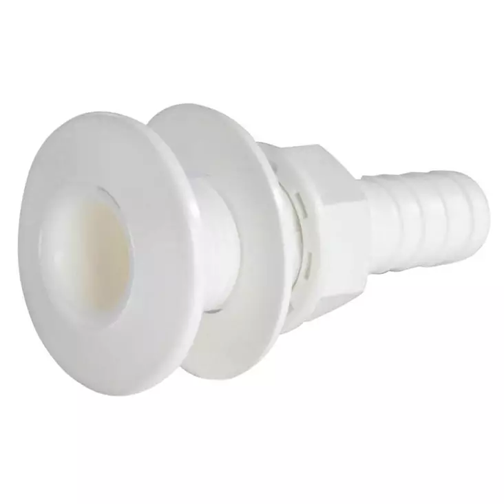 Läpivienti valkoinen muovi 3/4" - Veneen läpiviennit ja putkiosat - 8033137029363 - 1