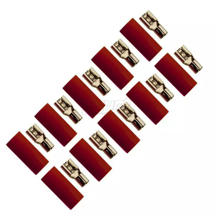 Lattaliitin 4,8mm 6,0mm2 10kpl punainen - Auton hifitarvike ja hifiosat - 6430042121243 - 2