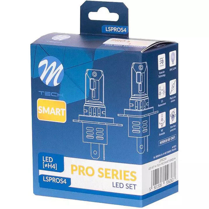 Led polttimopari h4 m tech pro smart 12v - LED-polttimot ja LED-sarjat - 5901508556363 - 1