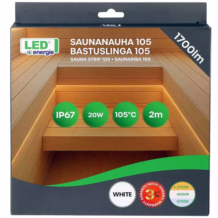 Led valonauha saunaan 2m - Led-nauhat ja led-listat - 6418536035313 - 1