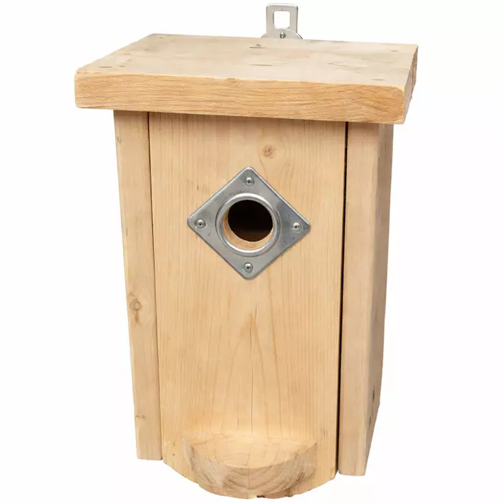 Perinteinen linnunpönttö 32 mm lentoaukola - Lintulaudat, pöntöt ja hyönteishotellit - 6430068433993 - 1