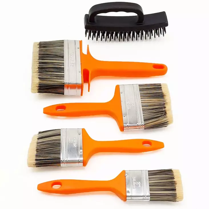 Maalipensseli setti 5 osainen - Siveltimet ja tasoittajat - 6438168090443 - 1