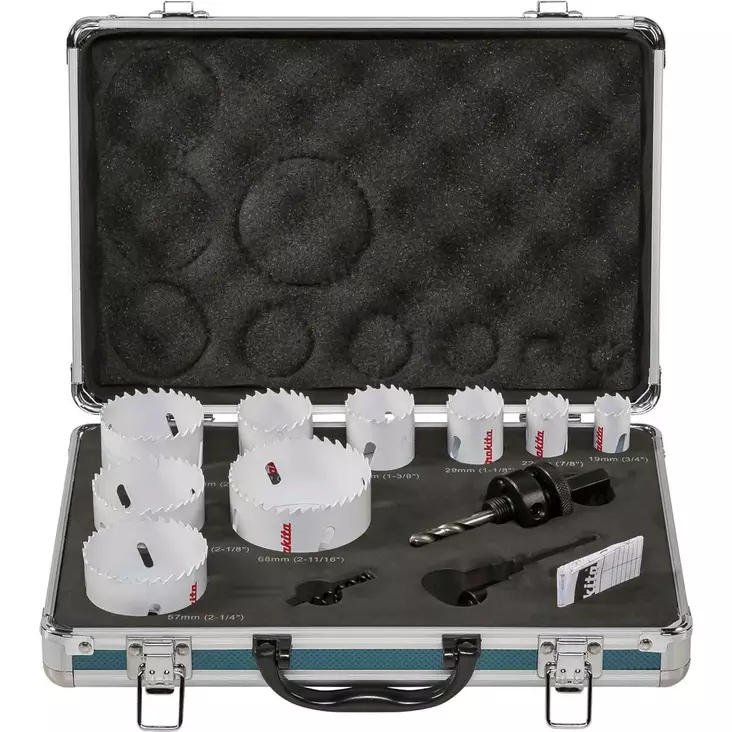 Makita d 47282 reikäsahan terät salkussa - Reikäsahanterät - 088381424363 - 1