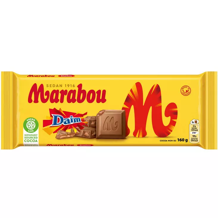 Marabou daim suklaalevy 160g - Patukat  - 7622202238413 - 1