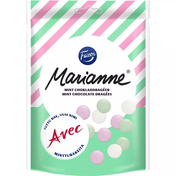 Marianne makuiset avec ranskanpastillit 150 g pussissa - Karkkipussit - 6416453040533 - 1