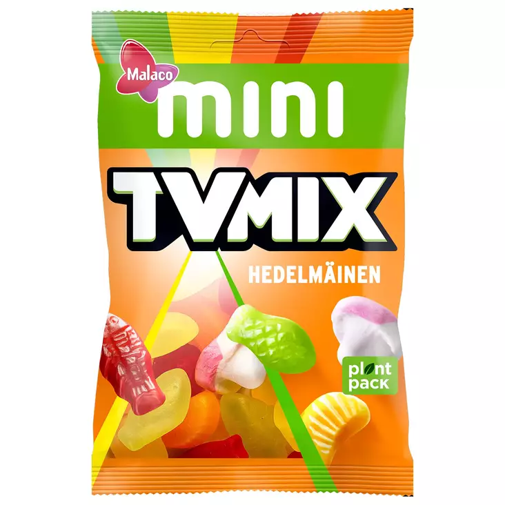 Mini tv mix hedelmäinen 110g - Karkkipussit - 6420256014073 - 1