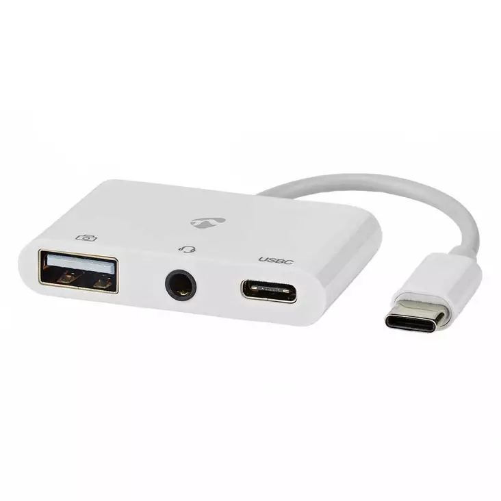 Moniporttisovitin usb a usb c 3,5mm - Liittimet, adapterit ja telakointiasemat - 5412810415953 - 1