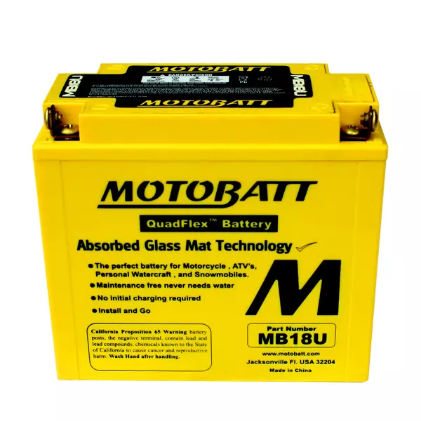 Moottoripyörän akku Motobatt MB18U 12V 18Ah - Pienkoneakut 10-30Ah - 6947312400163 - 2