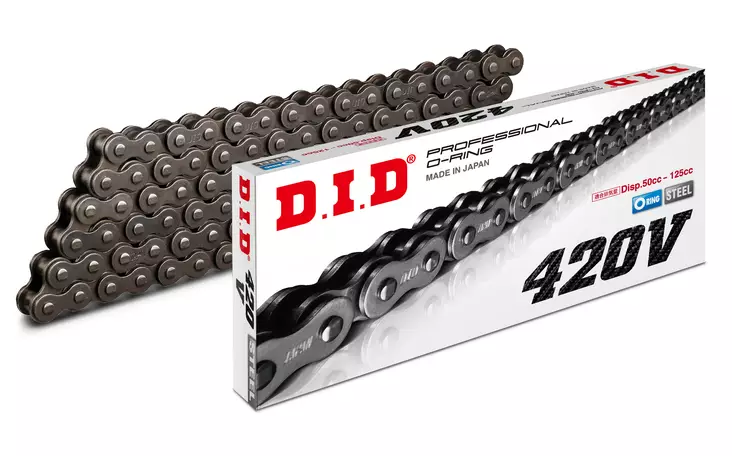 Mopon ketjusarja D.I.D 420V (RJ) - Mopon ketjut ja ketjun jatkot - 4525516201353 - 2