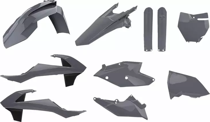Muovisarja KTM SX/SXF 16-22 harmaa - Motocrosspyörien katesarjat - 6438471300093 - 2