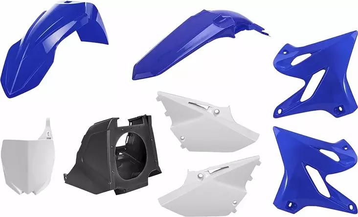 Muovisarja Yamaha YZ Restyled 02-14 OE - Motocrosspyörien katesarjat - 14032323 - 2
