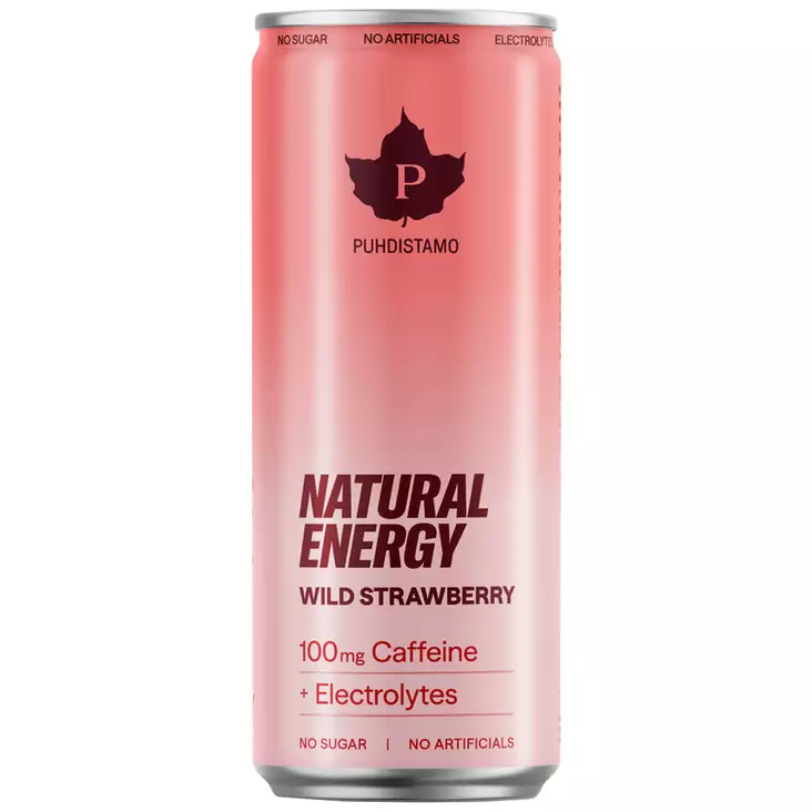 Puhdistamo natural energy wild strawberry - Energiajuomat - 6430028420643 - 1