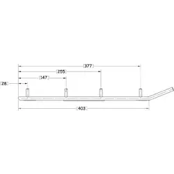 Ohjausrauta pari 4" Sno-X Ripper - Moottorikelkan ohjainraudat - 6438235113723 - 2
