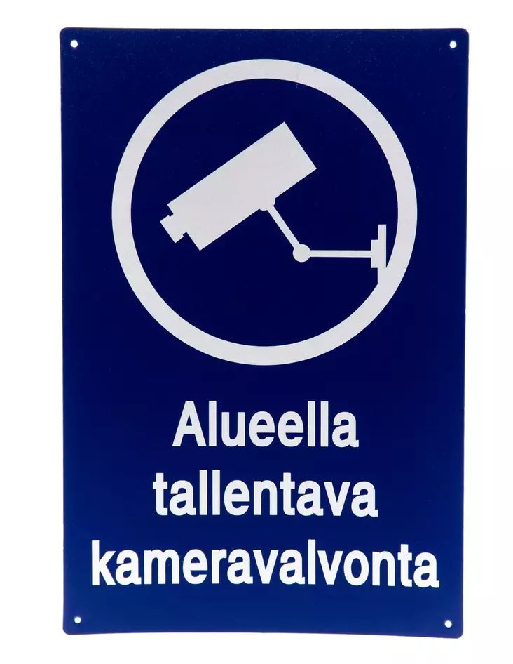 Tallentava kameravalvonta kyltti - Opasteet ja varoituskyltit - 6438168096063 - 2