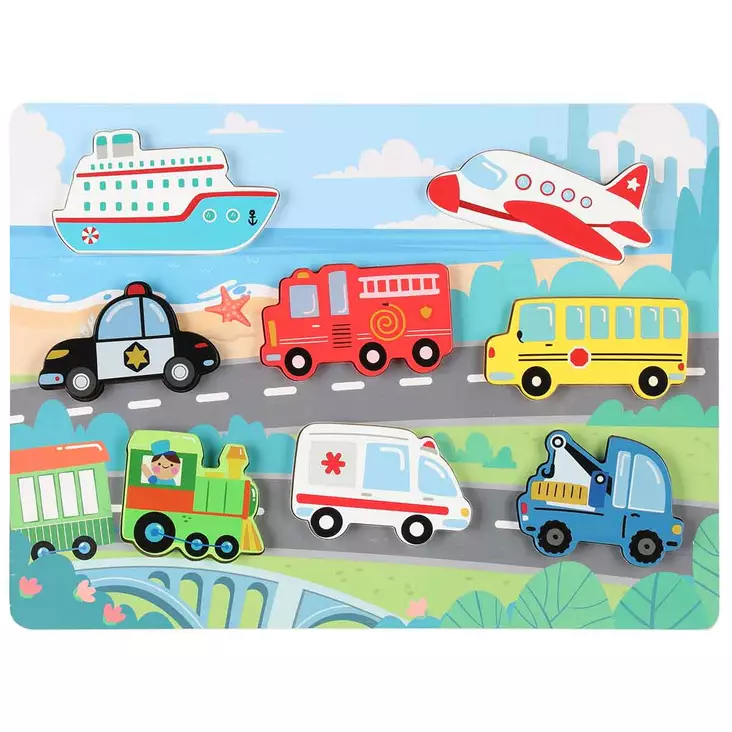 Puinen palapeli liikenne - Pulmapelit ja lautapelit - 6410416302393 - 1