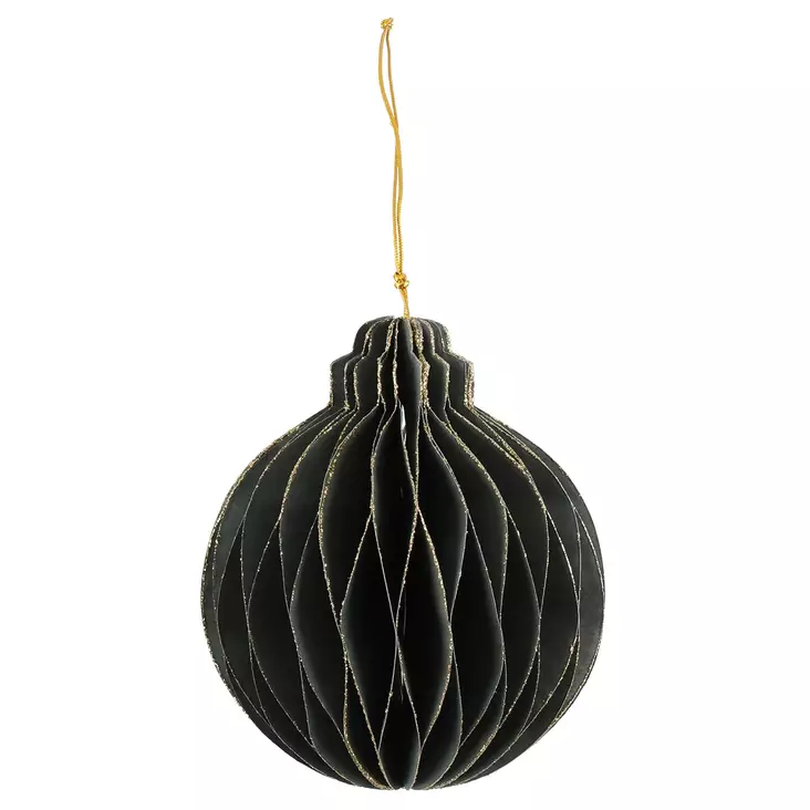 Paperipallo 10 cm vihreä 3 kpl - Kuusenkoristeet - 6410416105673 - 1