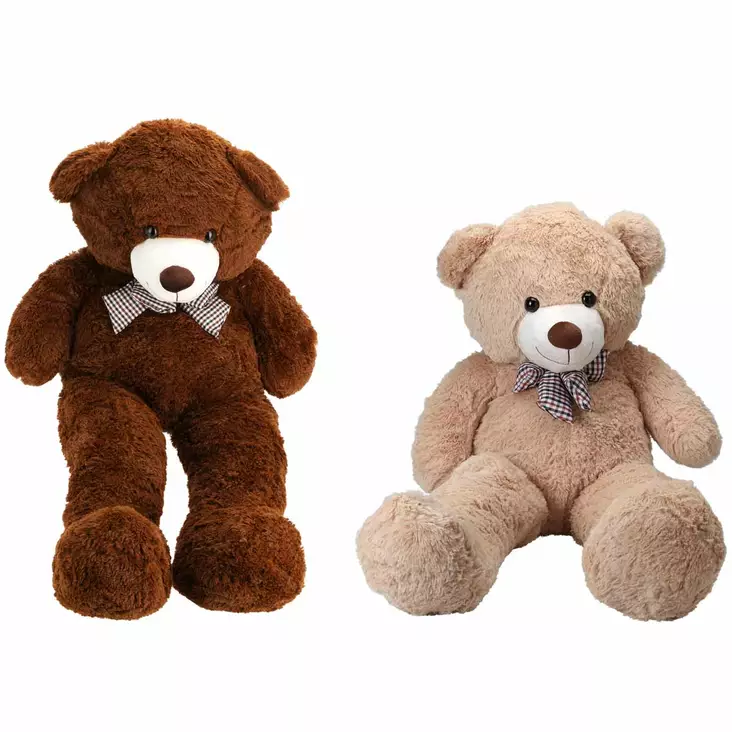 Iso nalle pehmolelu xxl kokoinen pehmeä nallekarhu saatavilla kahdessa värissä - Nuket, pehmolelut ja leluhahmot - 8721037024983 - 1