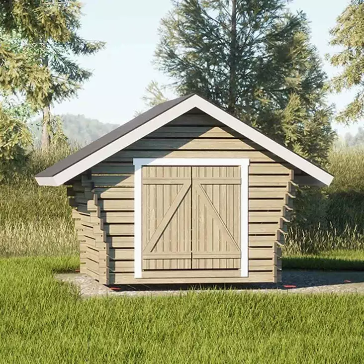 Ulkovarasto hirsilato 6m2 - LP Garden piharakennukset - 6424110251093 - 1